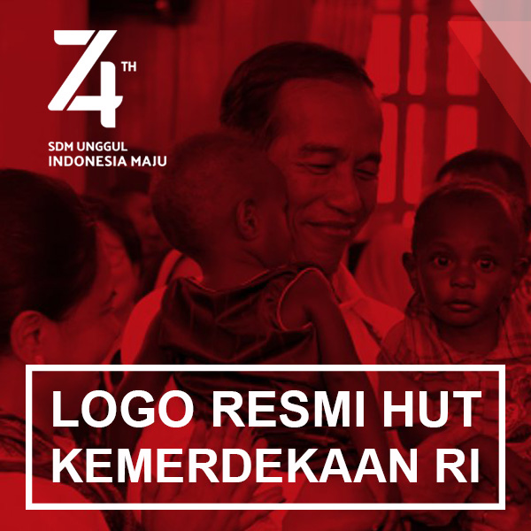 Logo HUT RI ke-74 Tahun “SDM Unggul Indonesia Maju”